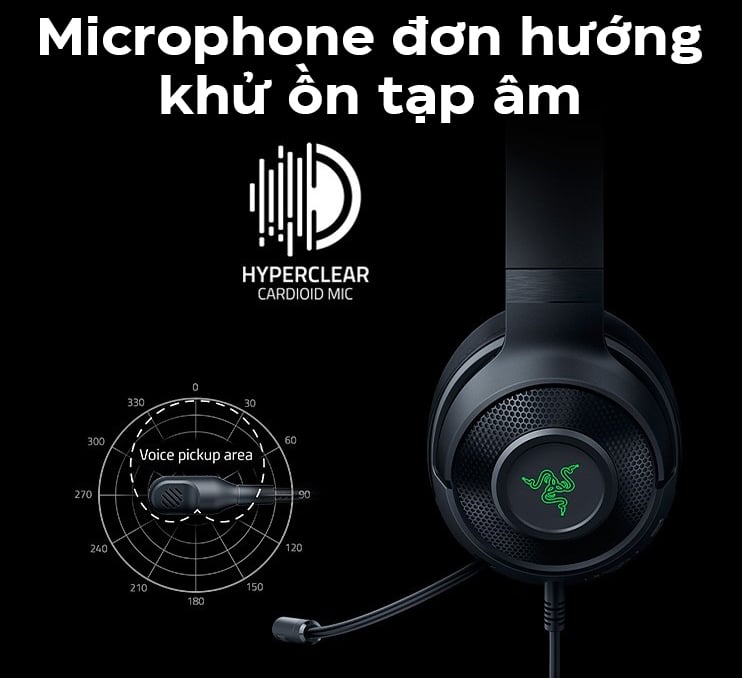 Tai nghe Razer Kraken V3 X USB_RZ04-03750100-R3M1