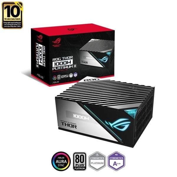 Nguồn Asus ROG THOR 1000P2 1000W 80Plus Platinum Fully-Modular 
