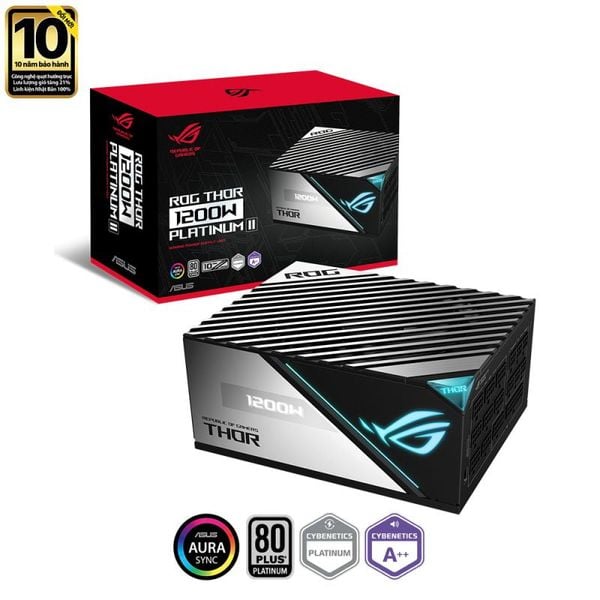 Nguồn Asus ROG THOR 1200P2 1200W 80Plus Platinum Fully-Modular 