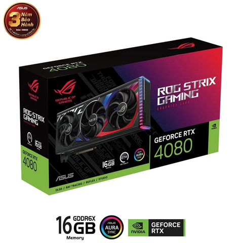 Card màn hình ASUS ROG Strix GeForce RTX 4080 16GB (ROG-STRIX-RTX4080-16G-GAMING)