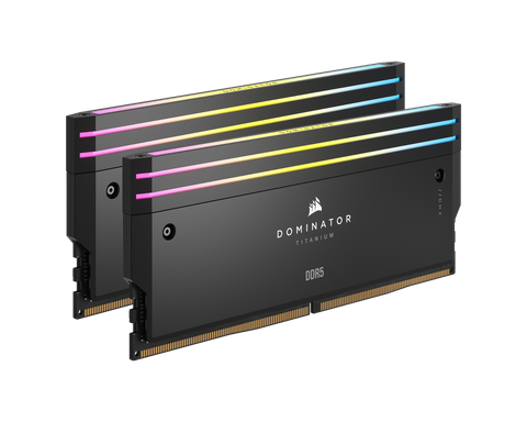 RAM Corsair Dominator Titanium Black 64GB (2x32GB) RGB 6600 DDR5 (CMP64GX5M2X6600C32)