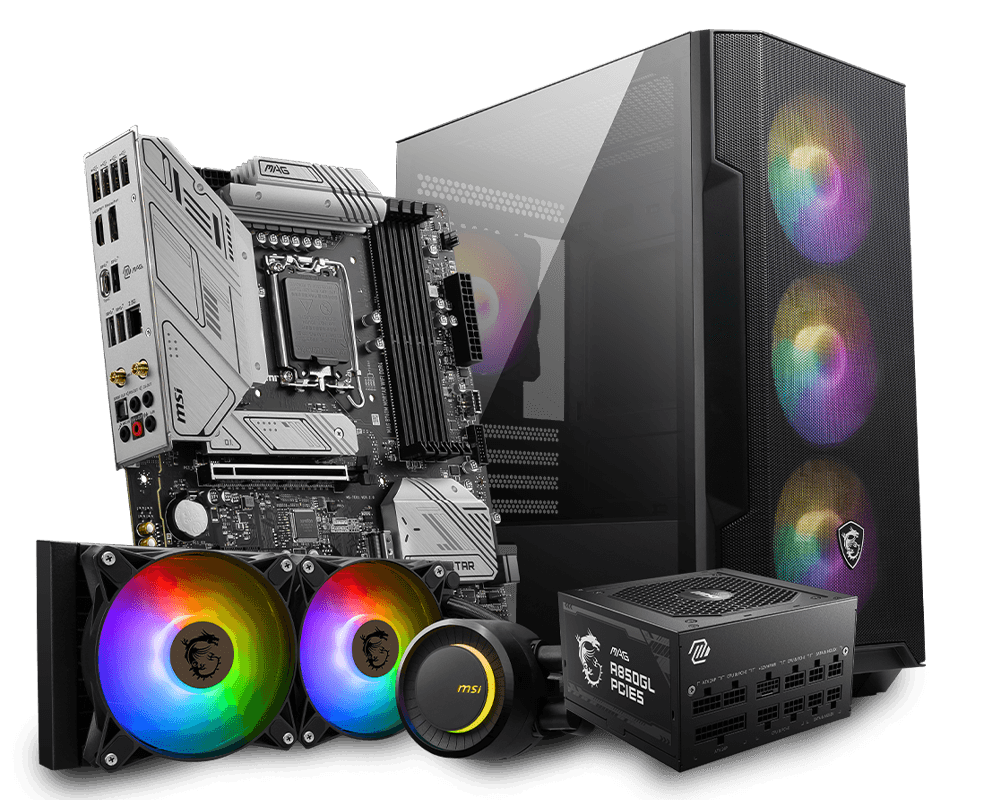 MSI MAG A850GL PCIE5 and MSI Components