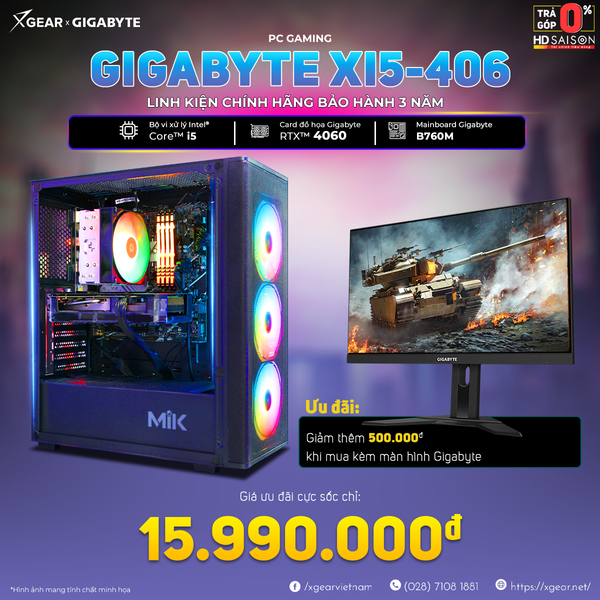 PC Gaming GIGABYTE XI5 - 406