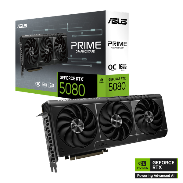 VGA Asus Prime GeForce RTX 5080 16GB GDDR7 OC Edition