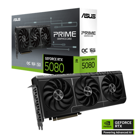 VGA Asus Prime GeForce RTX 5080 16GB GDDR7 OC Edition