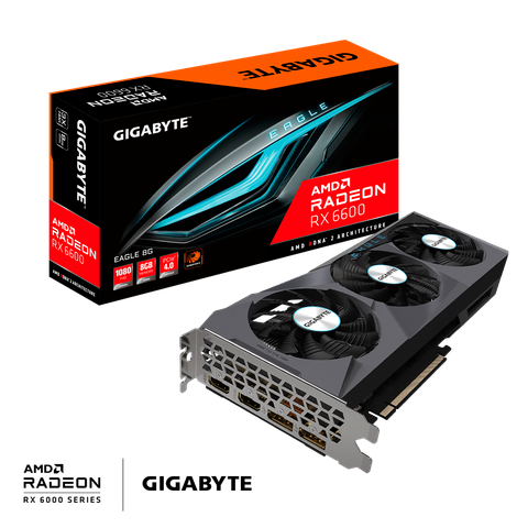 VGA Gigabyte Radeon RX 6600 EAGLE 8G GV-R66EAGLE-8GD