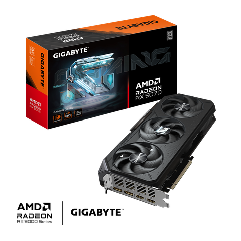 VGA Gigabyte Radeon™ RX 9070 GAMING OC 16GB (GV-R9070GAMING OC-16GD)