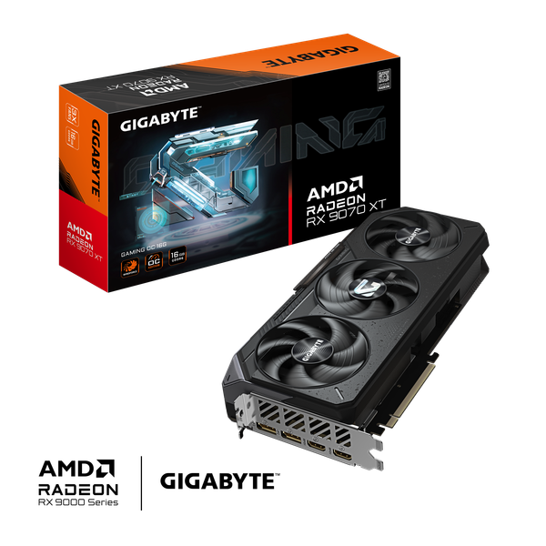 VGA Gigabyte Radeon™ RX 9070 XT GAMING OC 16GB (GV-R9070XTGAMING OC-16GD)