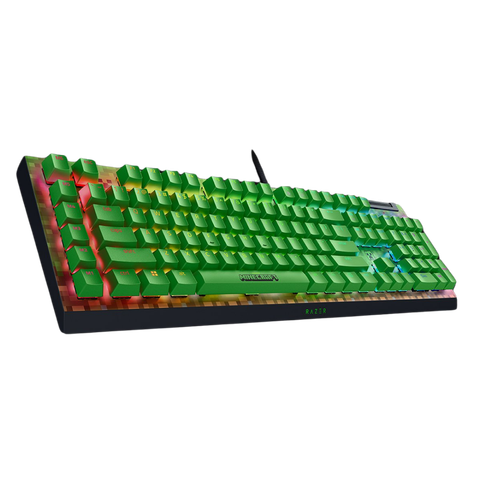 Bàn phím Razer BlackWidow V4 X Green Switch phiên bản Minecraft (RZ03-04704100-R3M1)