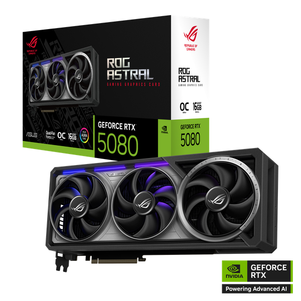 VGA Asus ROG Astral GeForce RTX 5080 16GB GDDR7 OC Edition
