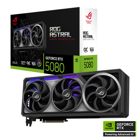 VGA Asus ROG Astral GeForce RTX 5080 16GB GDDR7 OC Edition