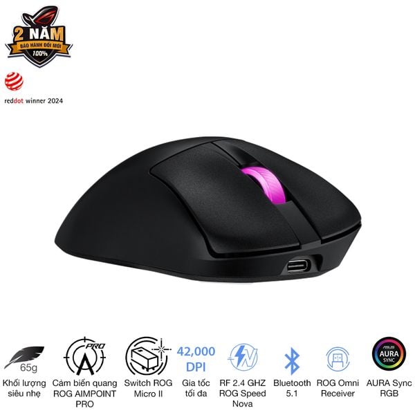Chuột Gaming ROG Keris II Origin - Black