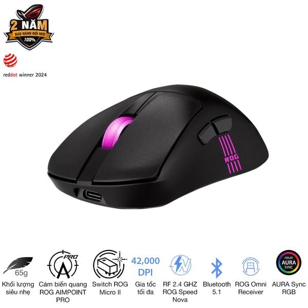 Chuột Gaming ROG Keris II Origin - Black