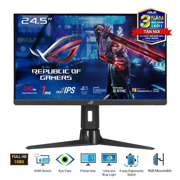 Màn hình Asus ROG Strix XG259CM (25″/ Full HD/ IPS/ 1ms GTG/ 240Hz/ USB-C/ 120% sRGB)