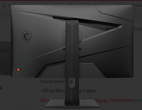 Màn hình MSI G274QPX 27 Rapid IPS 2K 240Hz G-Sync