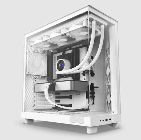 Case NZXT H6 Flow White 3 FAN