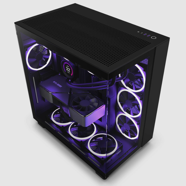 Case NZXT H9 Flow Black 4 FAN