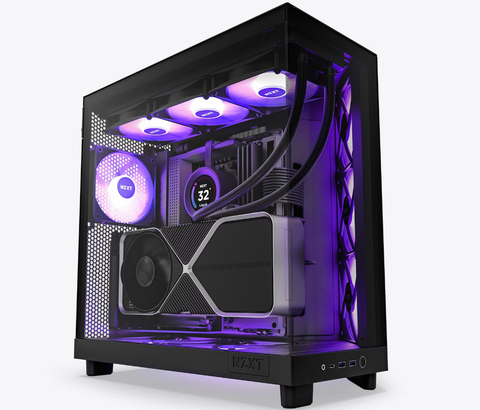 Case NZXT H6 Flow Black 3 FAN RGB