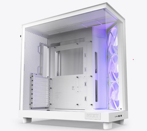 Case NZXT H6 Flow WHITE 3 FAN RGB
