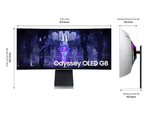 Màn hình Samsung Odyssey OLED G8 G85SB – ( 34 inch Ultra WQHD OLED / 175 Hz / 0.03ms / HDR10 / USB Type C / Curved )