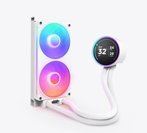 Tản nhiệt AIO NZXT Kraken Elite 240 RGB WHITE (RL-KR24E-W1)
