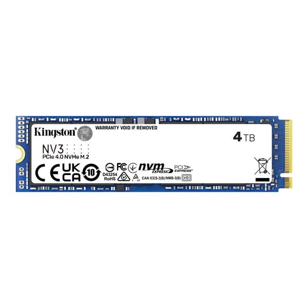 SSD Kingston NV3 NVMe PCle Gen 4.0 4TB (SNV3S/4TB) 