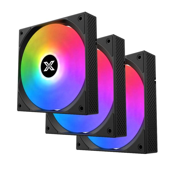 Bộ 3 Fan Xigmatek STARZ S20A ĐEN (BLACK ARGB x3) 