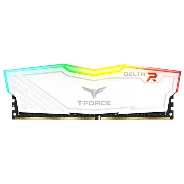 Ram PC TeamGroup T-Force Delta RGB White 16GB DDR4-3600 (TF4D416G3600HC18J01)