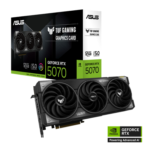 VGA Asus TUF Gaming GeForce RTX 5070 12GB GDDR7 OC Edition (TUF-RTX5070-O12G-GAMING)