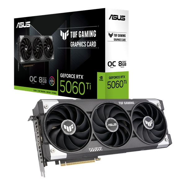 VGA Asus TUF Gaming GeForce RTX 5060 Ti 8GB GDDR7 OC Edition (TUF-RTX5060TI-O8G-GAMING)