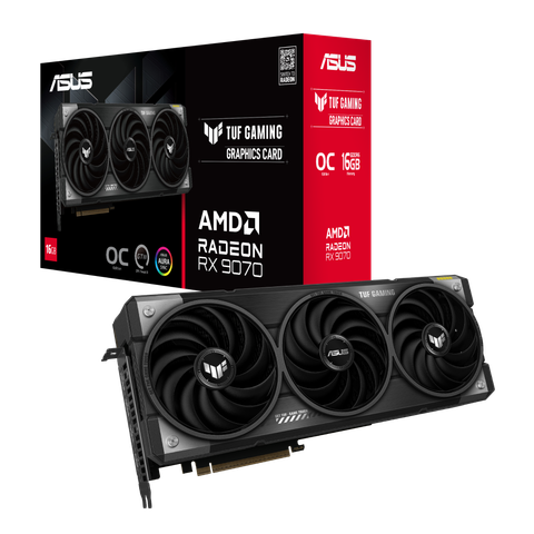 VGA ASUS TUF Gaming Radeon RX 9070 OC Edition 16GB GDDR6 (TUF-RX9070-O16G-GAMING)