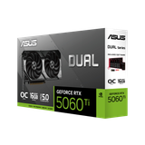 VGA Asus Dual GeForce RTX™ 5060 Ti 16GB GDDR7 OC Edition (DUAL-RTX5060TI-O16G)