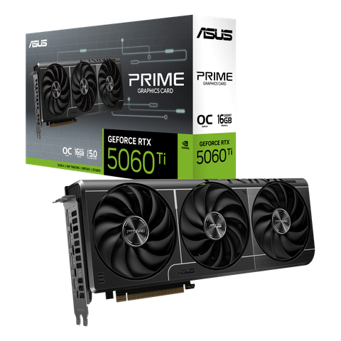 VGA Asus Prime GeForce RTX 5060 Ti 16GB GDDR7 OC Edition (PRIME-RTX5060TI-O16G)