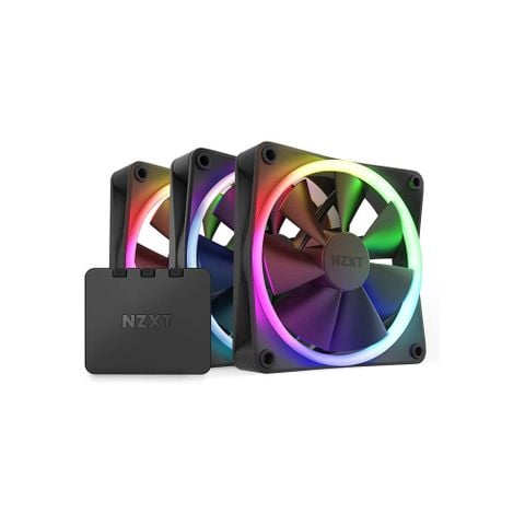 Quạt Tản Nhiệt NZXT F120RGB Duo Black - Triple (RF-R12DF-B1)