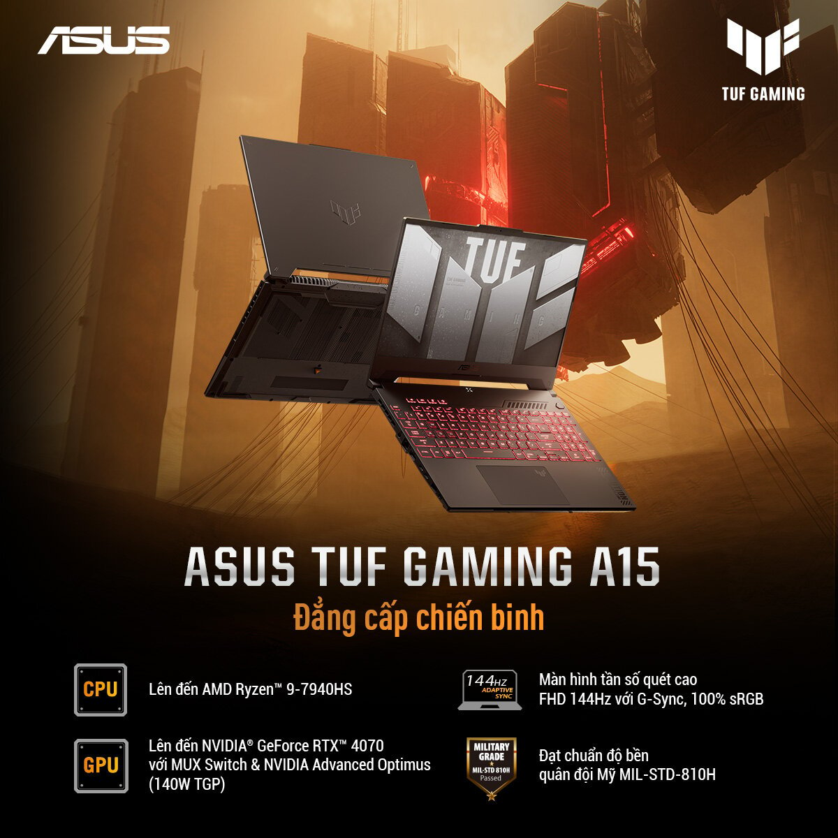 Laptop Gaming Asus TUF A15 FA507NU-LP045W