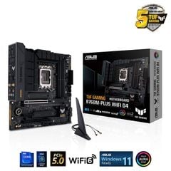Mainboard Asus TUF GAMING B760M-PLUS WIFI D4 - Xgear Mainboard Asus TUF GAMING B760M-PLUS WIFI D4 - Xgear