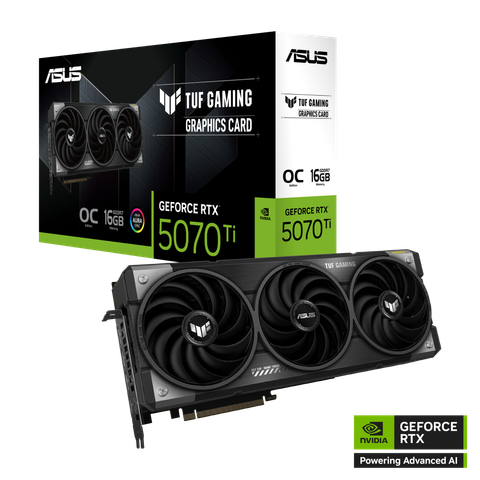 VGA Asus TUF Gaming GeForce RTX 5070 Ti 16GB GDDR7 OC Edition (TUF-RTX5070TI-O16G-GAMING)