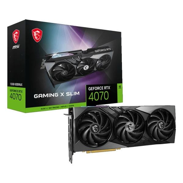 VGA MSI GeForce RTX 4070 Gaming X Slim 12G 