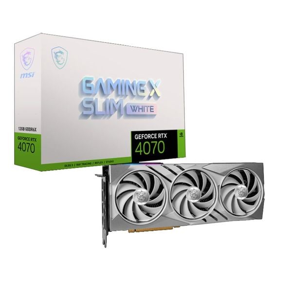 VGA MSI GeForce RTX 4070 Gaming X Slim White 12G