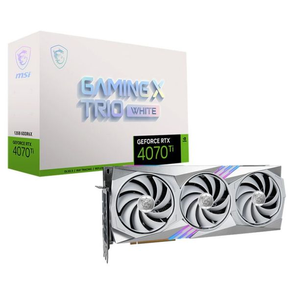 VGA MSI GeForce RTX 4070 Ti Gaming X Trio White 12G