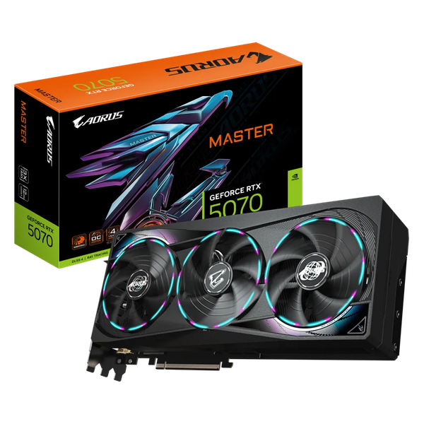 VGA Gigabyte AORUS GeForce RTX 5070 MASTER 12G ( GV-N5070AORUS M-12GD )