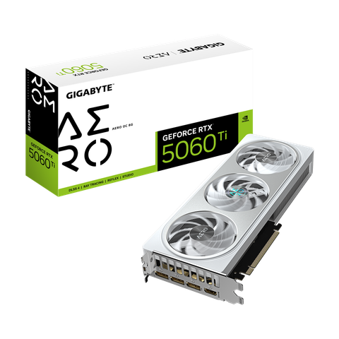 VGA Gigabyte GeForce RTX 5060 Ti AERO OC 8G (GV-N506TAERO OC-8GD)