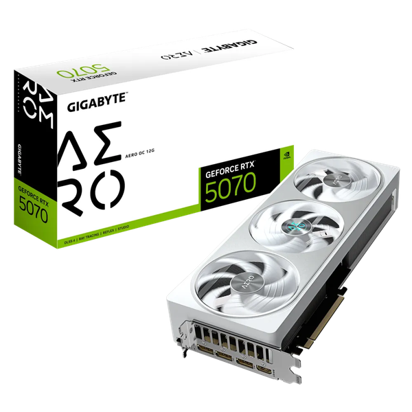 VGA Gigabyte GeForce RTX 5070 AERO OC 12G ( GV-N5070AERO OC-12GD )