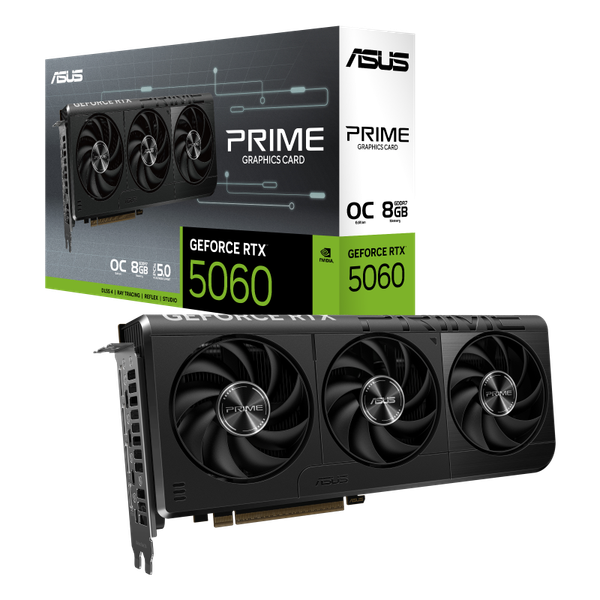 VGA Asus Prime GeForce RTX 5060 8GB GDDR7 OC Edition (PRIME-RTX5060-O8G)
