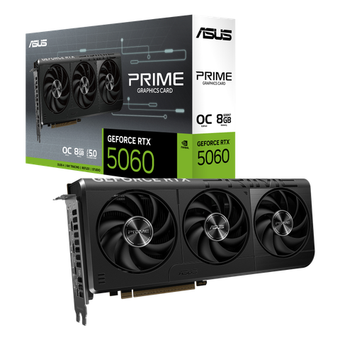 VGA Asus Prime GeForce RTX 5060 8GB GDDR7 OC Edition (PRIME-RTX5060-O8G)
