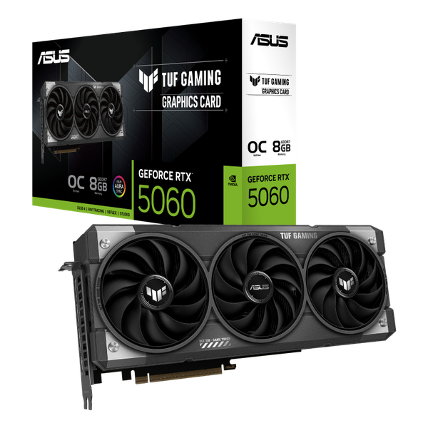 VGA Asus TUF Gaming GeForce RTX 5060 8GB GDDR7 OC Edition (TUF-RTX5060-O8G-GAMING)