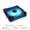 Fan Case LIAN-LI UNI Fan SL INFINITY 120 Triple Black