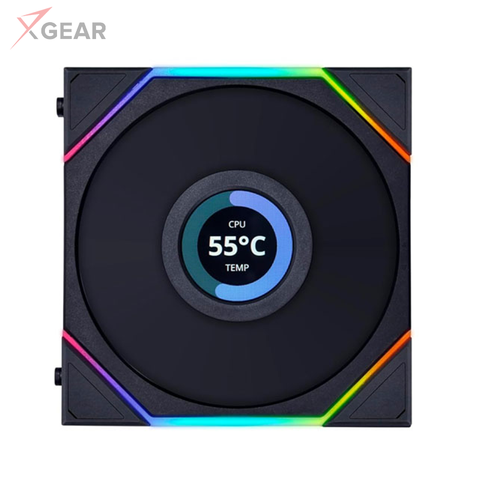Fan LIAN-LI TL120 LCD Single Black Màn hình LCD/Led vô cực/đảo chiều