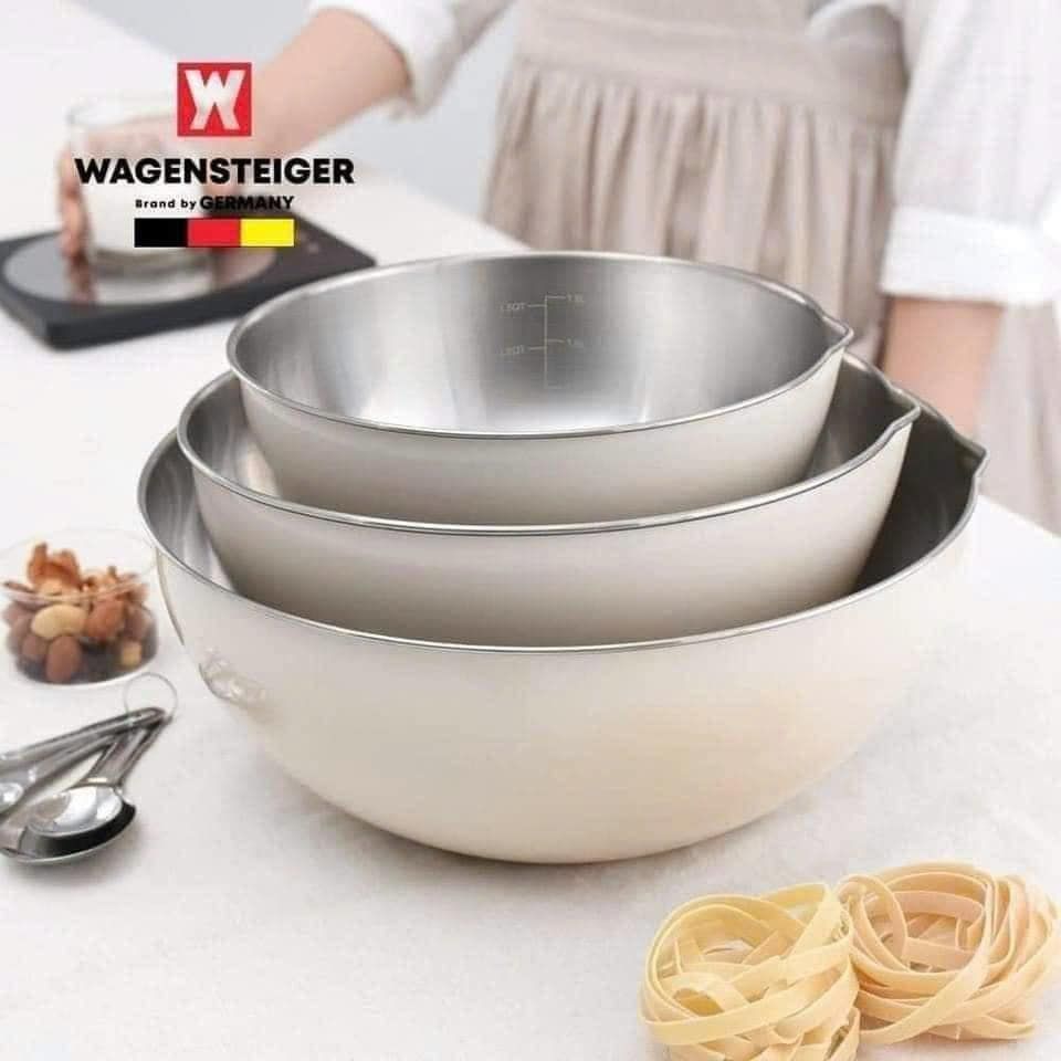  Bộ 3 âu trộn Wagensteiger cao cấp có chia vạch, 3 kích thước khác nhau đa năng tiện lợi 