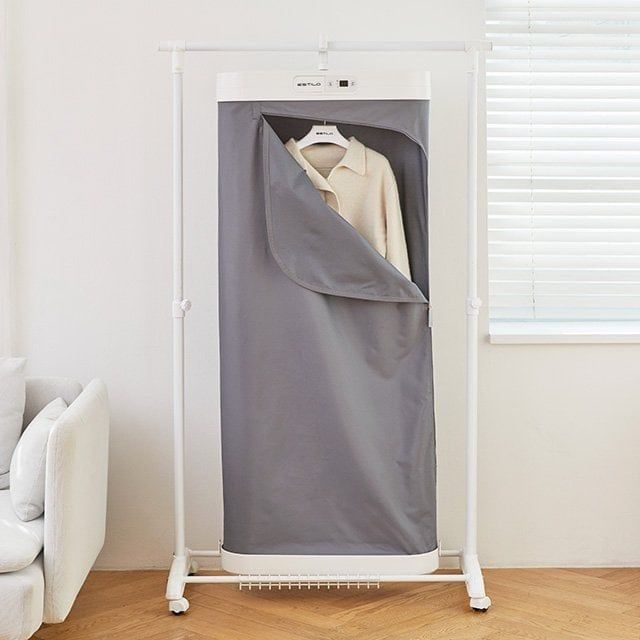 Tủ giặt sấy Estilo ILS-100VWSB nhỏ gọn, công nghệ giặt sấy khử mùi quần áo 